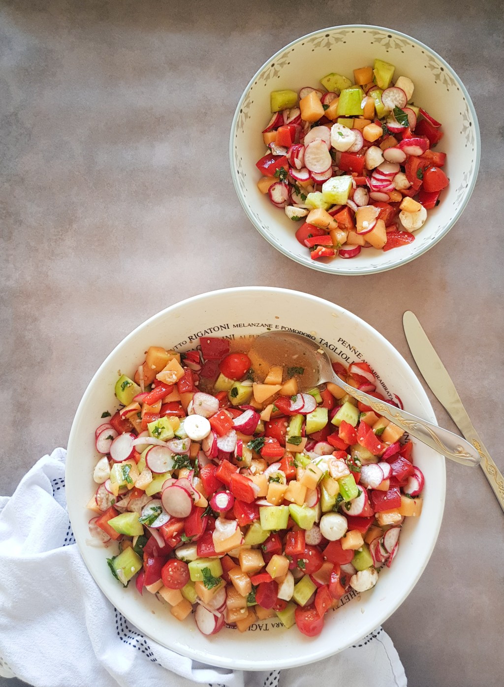 Salade fraîche au melon
